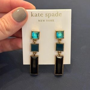 Kate Spade geometrical drop earrings